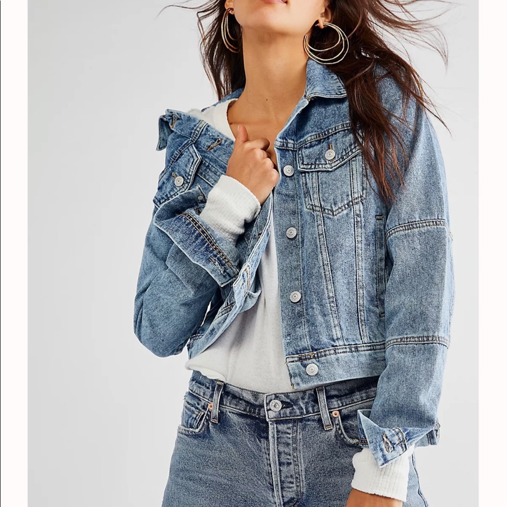 Free People Rumors Denim Jacket